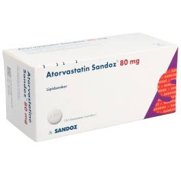 ATORVASTATINE Sandoz cpr pell 80 mg 100 pce
