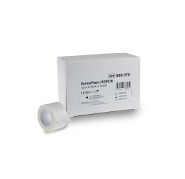 DERMAPLAST ISOPOR 2.5cmx9.2m n-tissé blanc 12 pce