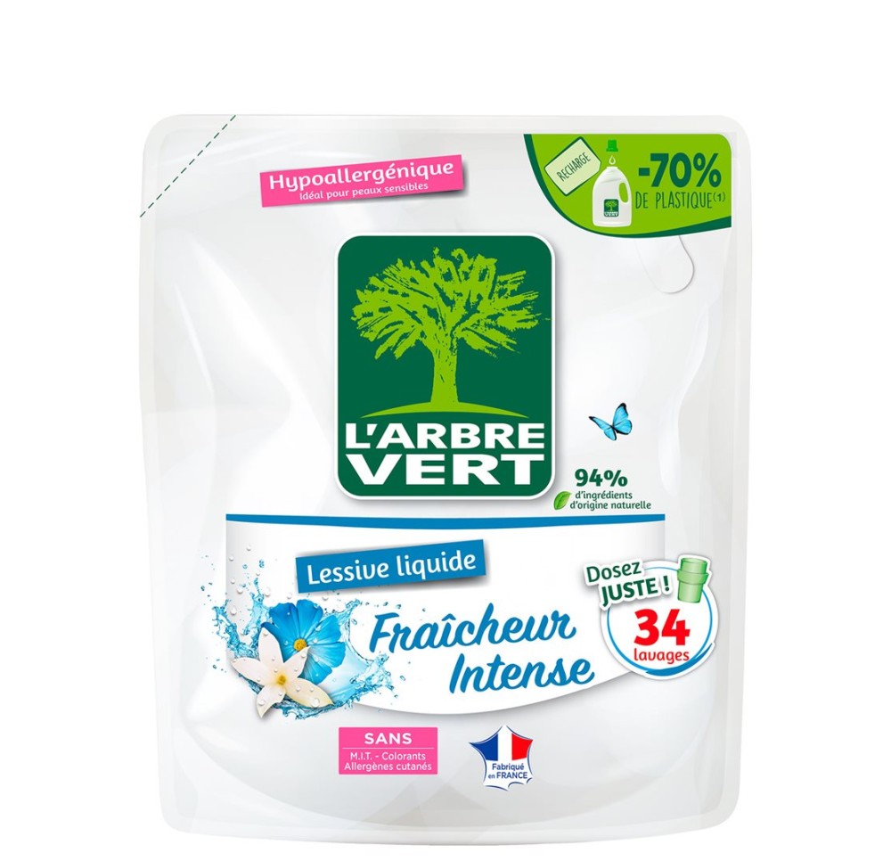 L'ARBRE VERT rech lessive liq fraich int 1.53 lt