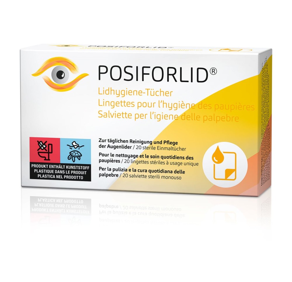 POSIFORLID Lingettes hygiène des paupières 20 pce POSIFORLID Lingettes hygiène des paupières 20 pce