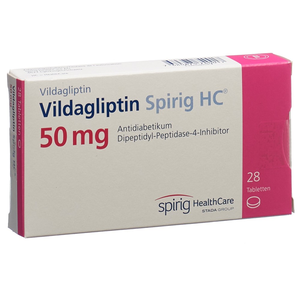 VILDAGLIPTINE Spirig HC cpr 50 mg 28 pce VILDAGLIPTINE Spirig HC cpr 50 mg 28 pce