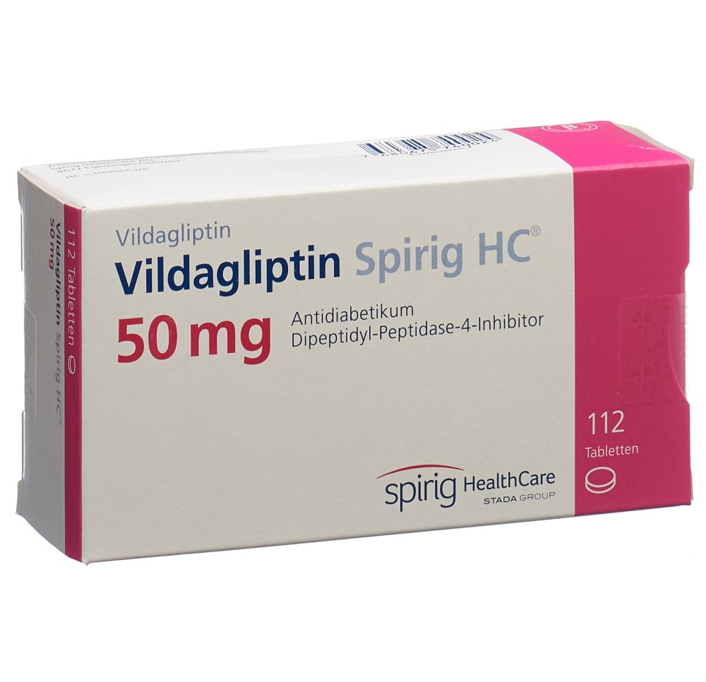 VILDAGLIPTINE Spirig HC cpr 50 mg 112 pce VILDAGLIPTINE Spirig HC cpr 50 mg 112 pce