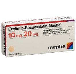 EZETIMIB ROSUVAST Mepha cpr pell 10mg/20mg 30 pce