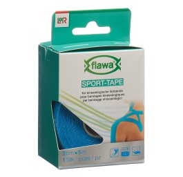 FLAWA Sport-Tape 5cmx5m bleu