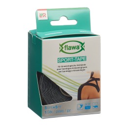 FLAWA Sport-Tape 5cmx5m noir