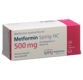 METFORMINE Spirig HC cpr pell 500 mg 50 pce