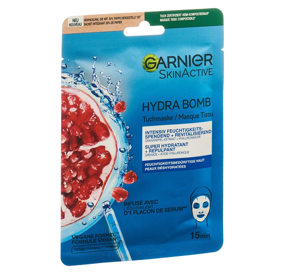 GARNIER Hydra Bomb masque en tissu Grenade 28 g