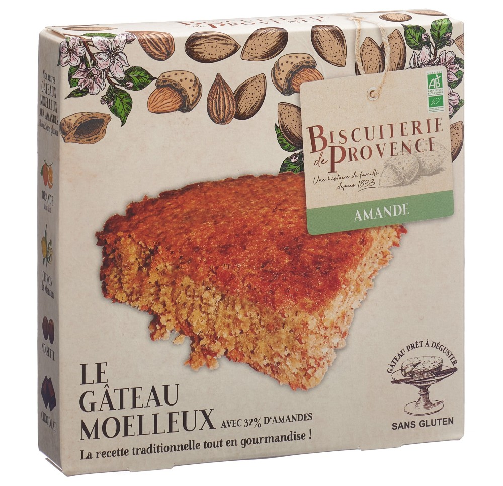 BISCUITERIE gâteau moelleux aman nat s g bio 225 g