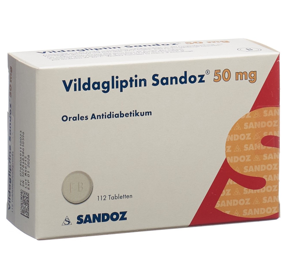 VILDAGLIPTINE Sandoz cpr 50 mg 112 pce VILDAGLIPTINE Sandoz cpr 50 mg 112 pce