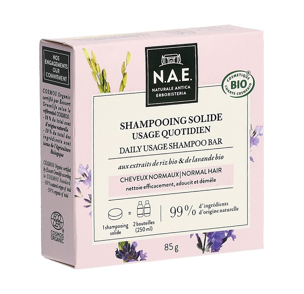 N.A.E. Solid Soap shampooing quotidien 85 g