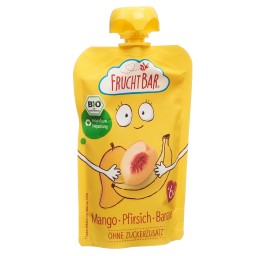 FRUCHTBAR purée fruits bio man pêche bana n 100 g
