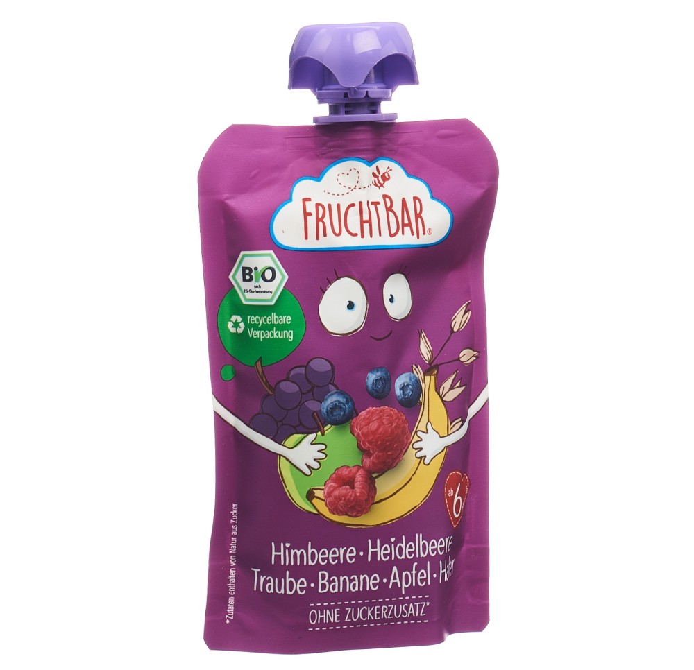 FRUCHTBAR purée fruits bio fram myrt rais ba 100 g
