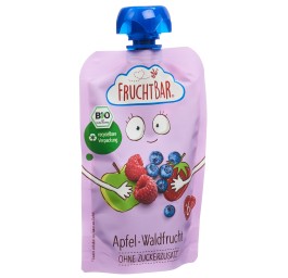 FRUCHTBAR purée fruits bio pomme fruit bois 100 g