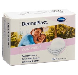 DERMAPLAST Compress 4x6cm 80 pce