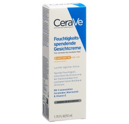 CERAVE Crème hydratante visage SPF50 52 ml