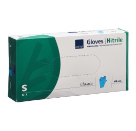 ABENA Cla gants nit S 240mm n poud n st bl 100 pce