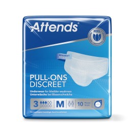 ATTENDS Pull Ons 3 discreet M sach 10 pce