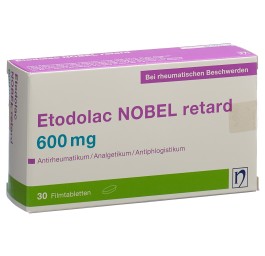 ETODOLAC NOBEL cpr pell ret 600 mg 30 pce