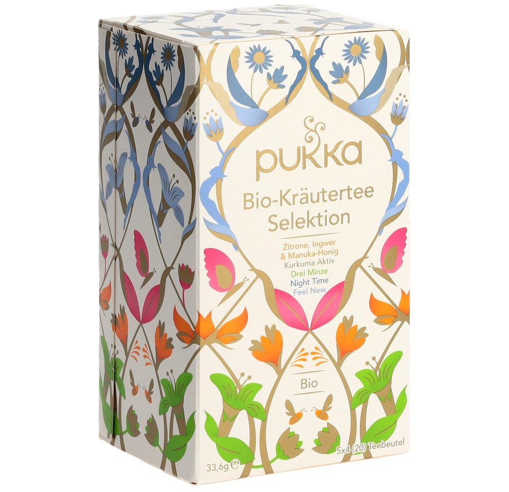 PUKKA Kräutertee Selektion thé bio all sach 20 pce