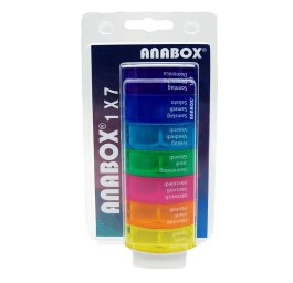 ANABOX pilulier 1x7 multi pl a/f/i blist