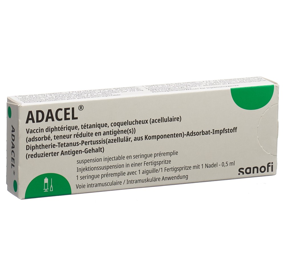 ADACEL susp inj a aiguille ser pré 0.5 ml