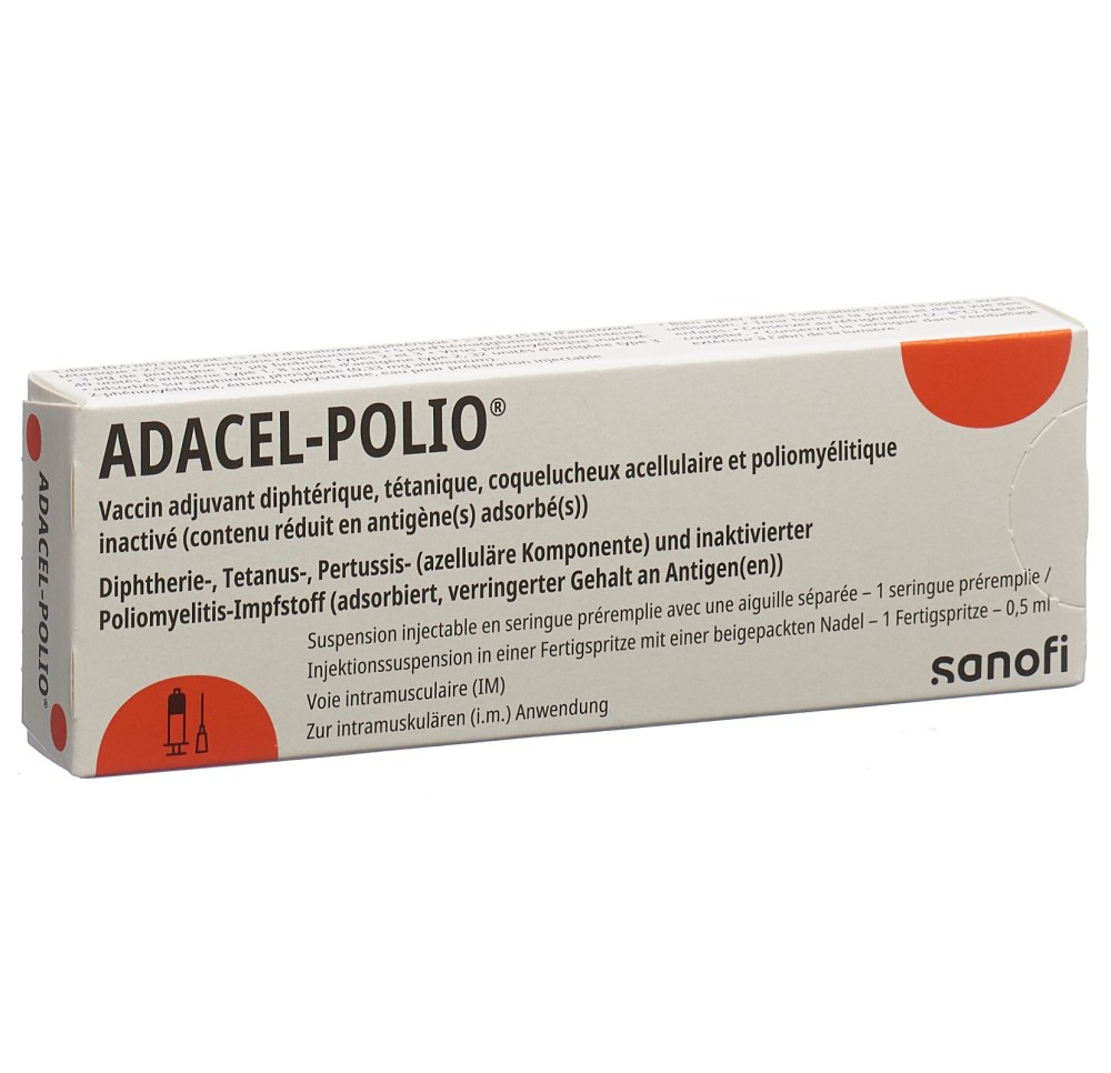 ADACEL-POLIO susp inj a aiguille ser pré 0.5 ml ADACEL-POLIO susp inj a aiguille ser pré 0.5 ml