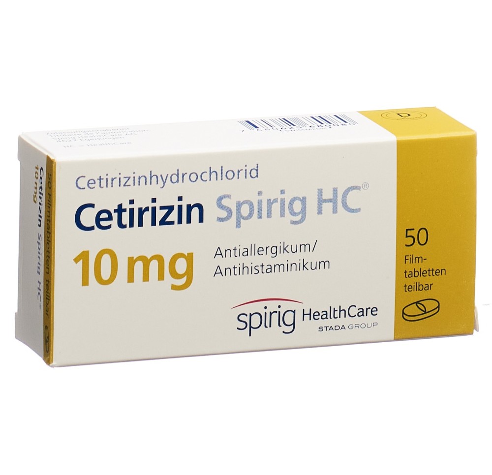 CETIRIZINE Spirig HC cpr pell 10 mg 50 pce