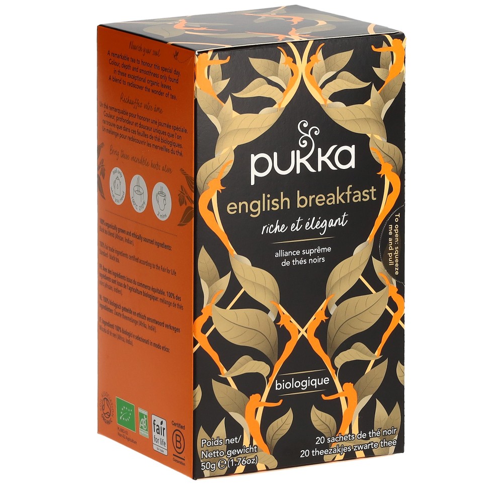 PUKKA Elegant Engl Breakfast thé bio (nouv) 20 pce