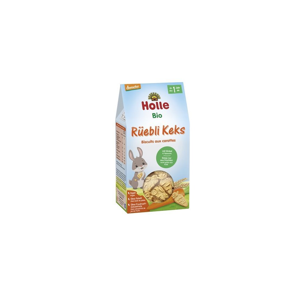 HOLLE Biscuits aux carottes bio 125 g