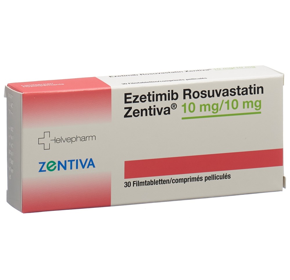 EZETIMIB ROSUVAST Zentiva cpr pell 10/10 mg 30 pce EZETIMIB ROSUVAST Zentiva cpr pell 10/10 mg 30 pce