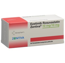 EZETIMIB ROSUVAST Zentiva cpr pell 10/10 mg 90 pce