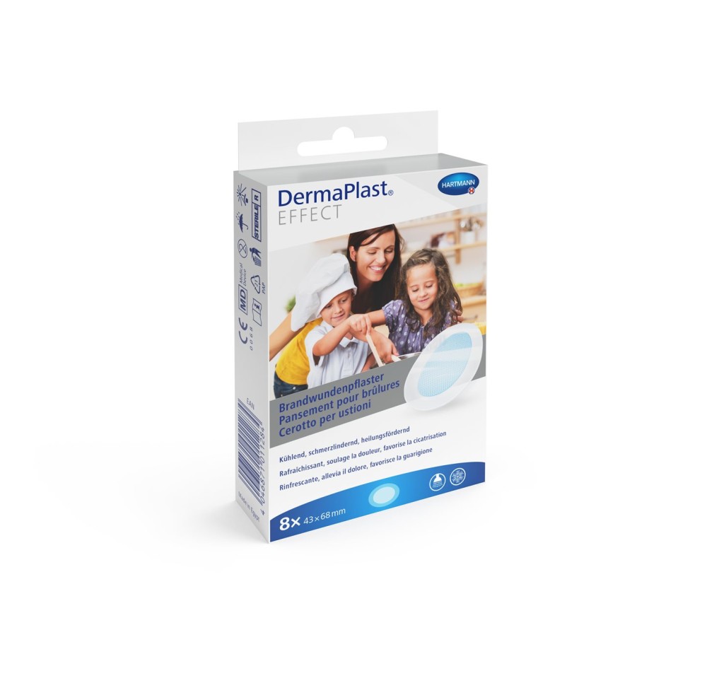 DERMAPLAST Effect pansement brûlure 43x68mm 8 pce