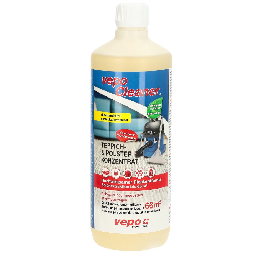 VEPOCLEANER nettoy moquet+rembourr 66m2 1000 ml