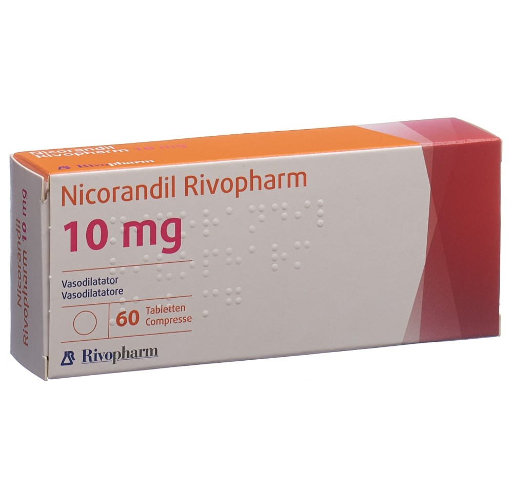 NICORANDIL Rivopharm cpr 10 mg 60 pce NICORANDIL Rivopharm cpr 10 mg 60 pce