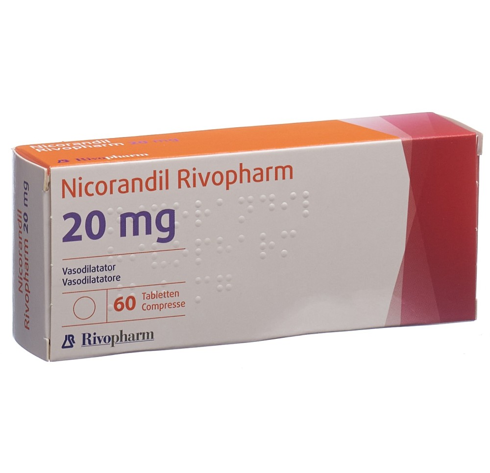 NICORANDIL Rivopharm cpr 20 mg 60 pce NICORANDIL Rivopharm cpr 20 mg 60 pce