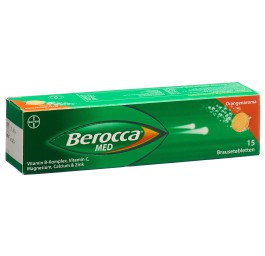 BEROCCA MED cpr eff arôme orange 15 pce