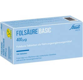 ACIDE FOLIQUE Streuli Basic cpr 400 mcg 100 pce