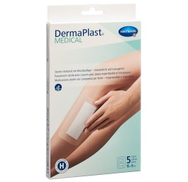 DERMAPLAST Medical pansement transpar 15x9cm 5 pce
