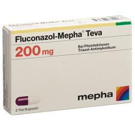 FLUCONAZOL Mepha Teva caps 200 mg 2 pce