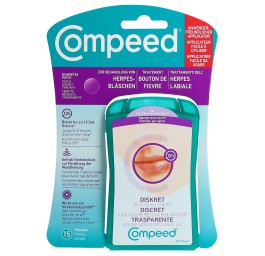 COMPEED patchs boutons fièvre 15 pce