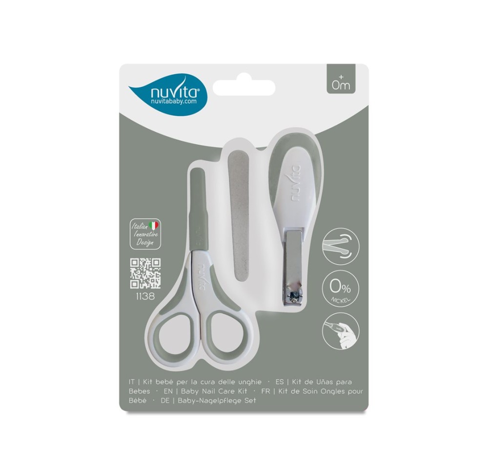 NUVITA kit de soin des ongles pour bébés vert NUVITA kit de soin des ongles pour bébés vert