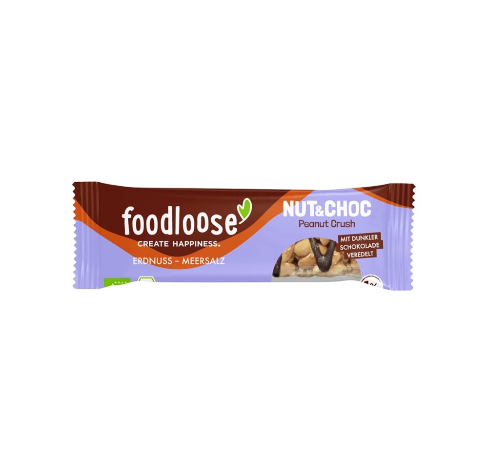 FOODLOOSE barre aux noix Peanut Crush 35 g FOODLOOSE barre aux noix Peanut Crush 35 g