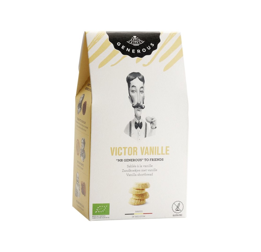 GENEROUS Victor Vanille sablés s gluten 100 g GENEROUS Victor Vanille sablés s gluten 100 g