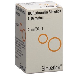 NORADRENALIN Sintetica sol perf 3 mg/50ml vial