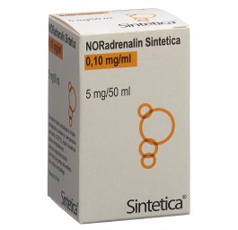 NORADRENALIN Sintetica sol perf 5 mg/50ml vial