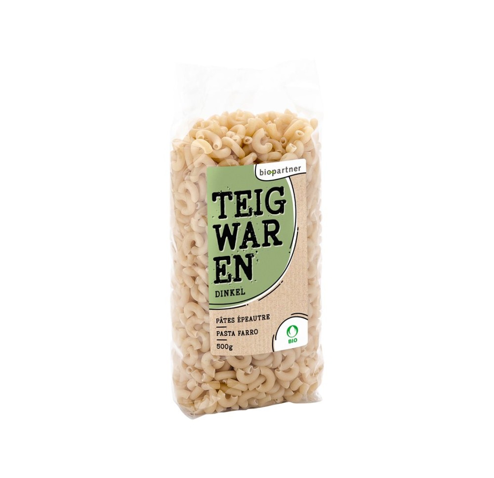 BIO PARTNER cornettes d'épeautre sach 500 g BIO PARTNER cornettes d'épeautre sach 500 g