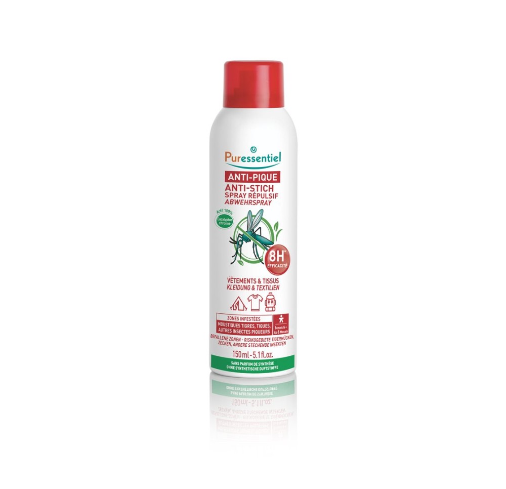 PURESSENTIEL spr répul anti-pique vêtements 150 ml PURESSENTIEL spr répul anti-pique vêtements 150 ml