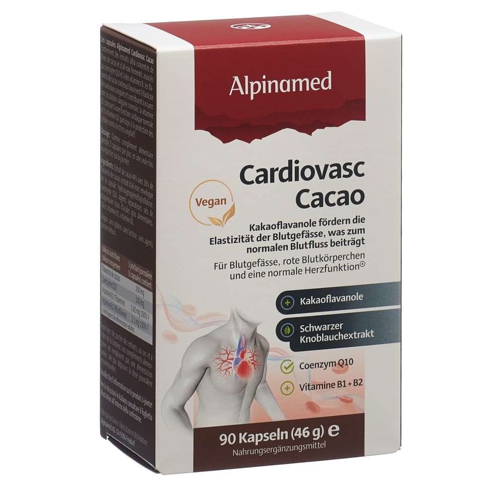 ALPINAMED Cardiovasc Cacao caps 90 pce ALPINAMED Cardiovasc Cacao caps 90 pce