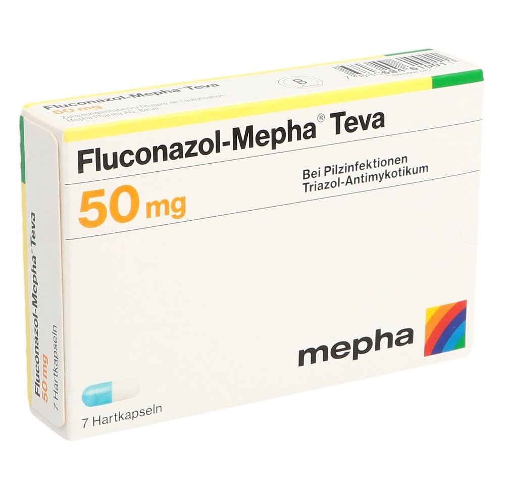 FLUCONAZOL Mepha Teva caps 50 mg 7 pce FLUCONAZOL Mepha Teva caps 50 mg 7 pce