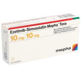 EZETIMIB SIMVASTATIN Mepha Teva 10/10 mg 28 pce